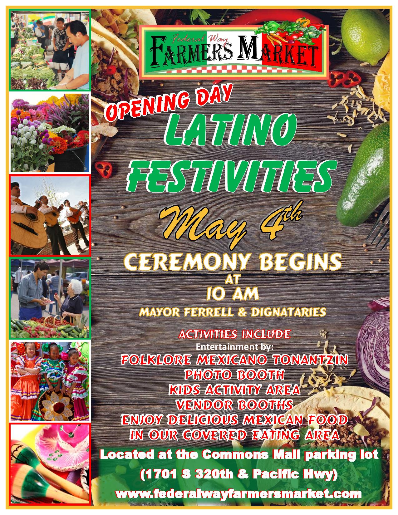 Federal Way Farmers Market 2019 Opening Day: Latino Festivities